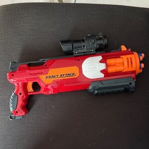 Red and Black Toy Blaster
